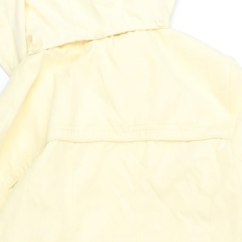 Womens UK Size L Bonmarché Yellow Rain Coat