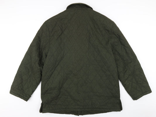 Mens UK Size XL Rowlands Green Quilted Coat