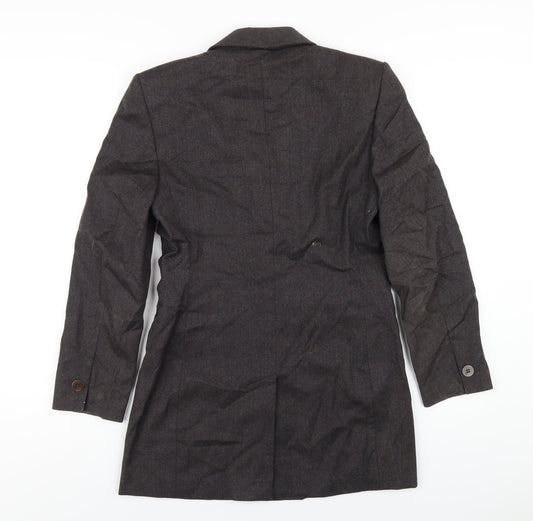 Marks and Spencer Womens Grey Wool Jacket Blazer Size 8