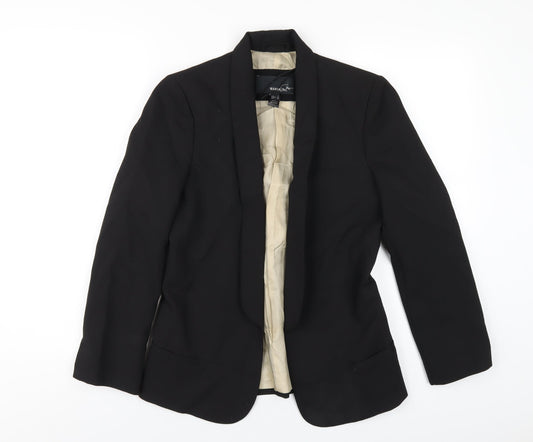 Womens UK Size S Mango Regular Black Blazer