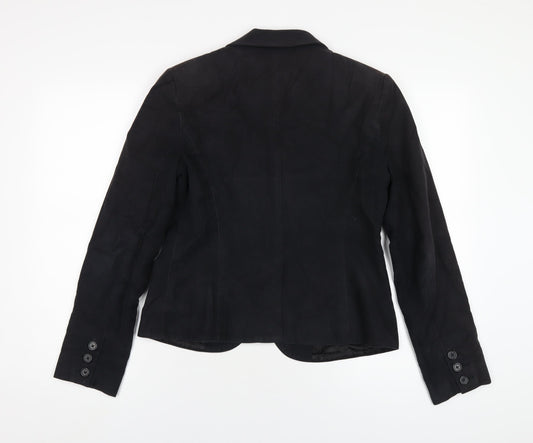 Gap Womens Black Jacket Blazer Size 12 Button