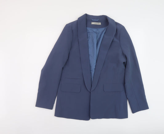Additional front view of ASOS women’s blue jacket, size UK 12