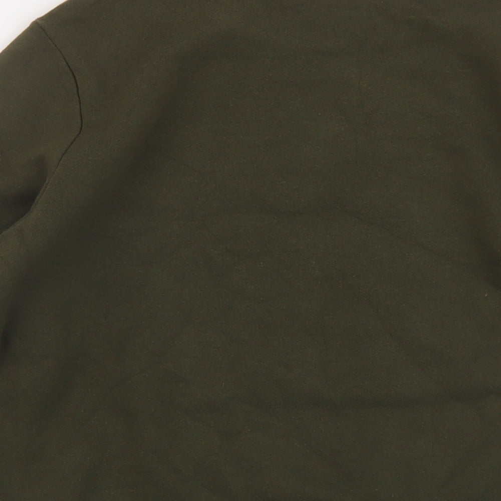 H&M Womens Green Cotton Pullover Sweatshirt Size S Pullover - Vintage