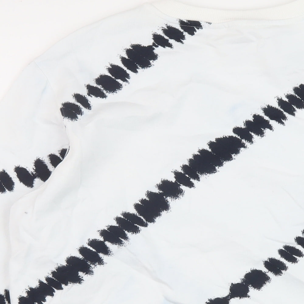 Mens UK Size M Marks and Spencer White Pullover Sweatshirt