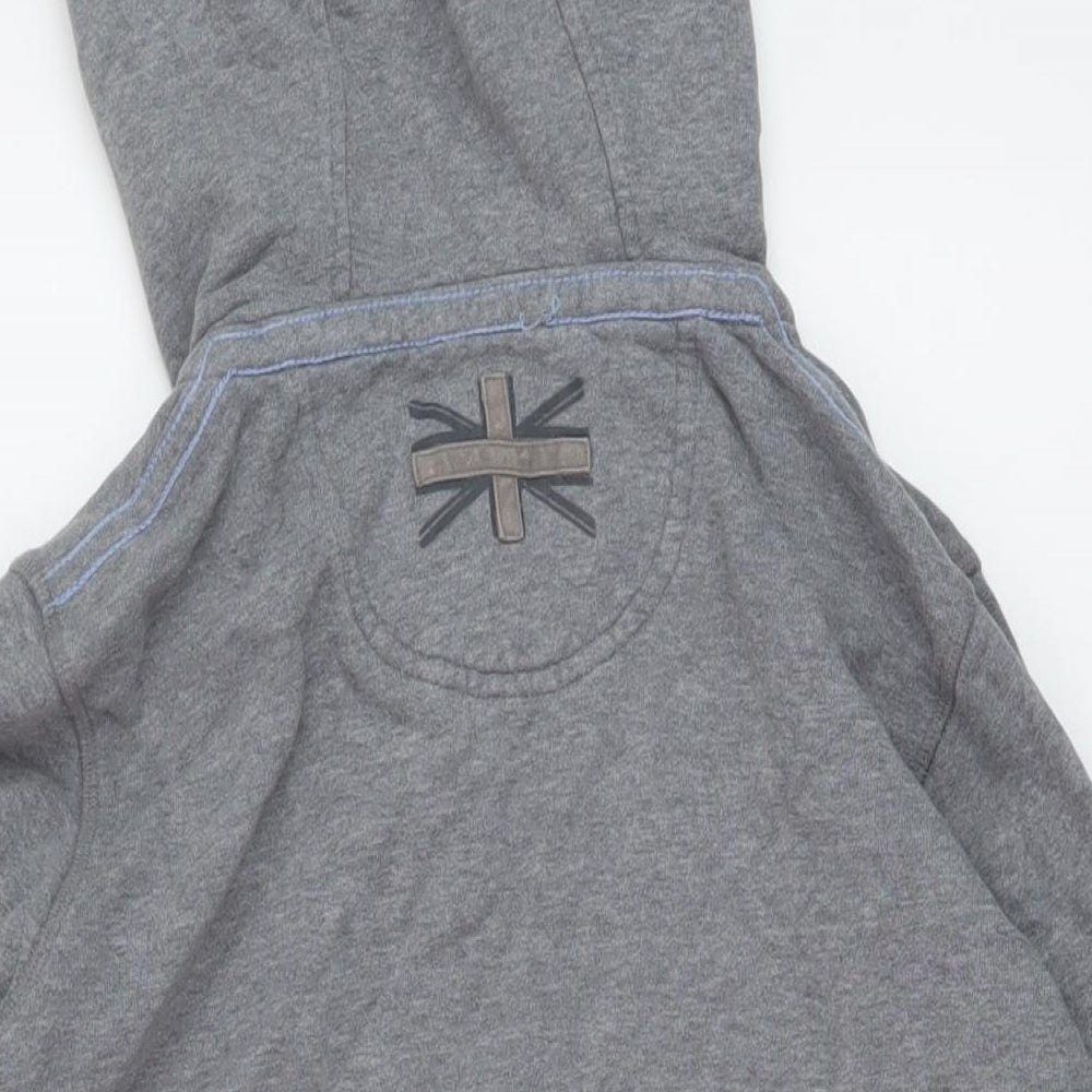 Womens UK Size 8 Fate Face Grey Full Zip Hoodie
