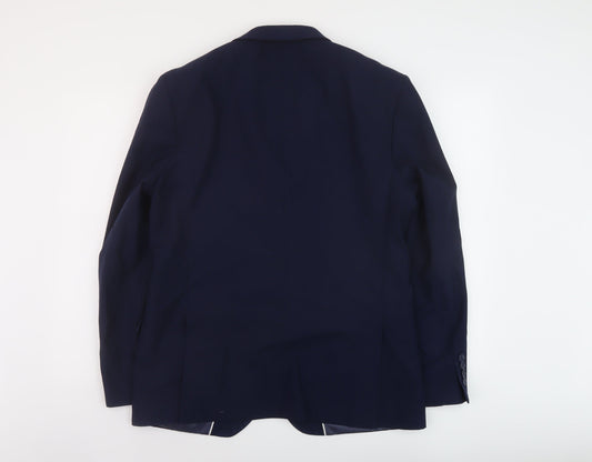 Mens UK Size 42 Marks and Spencer Regular Blue Suit Jacket