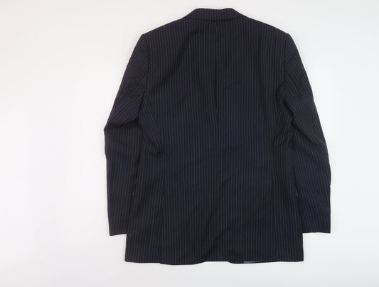 Mens UK Size 40 Boss Regular Blue Suit Jacket