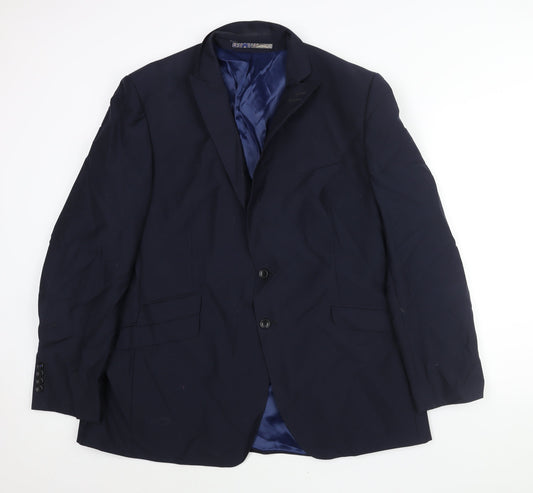 Mens UK Size 46 Autograph Regular Blue Suit Jacket