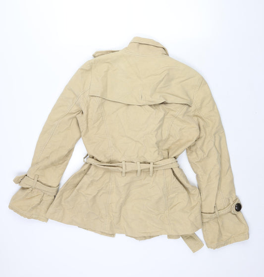 Principles Womens Beige Jacket Size 14 Button - Belted