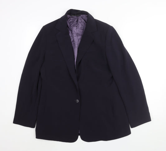 Womens UK Size 16 BHS Regular Purple Suit Jacket