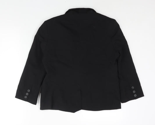 ASOS Womens Black Polyester Jacket Suit Jacket Size 12
