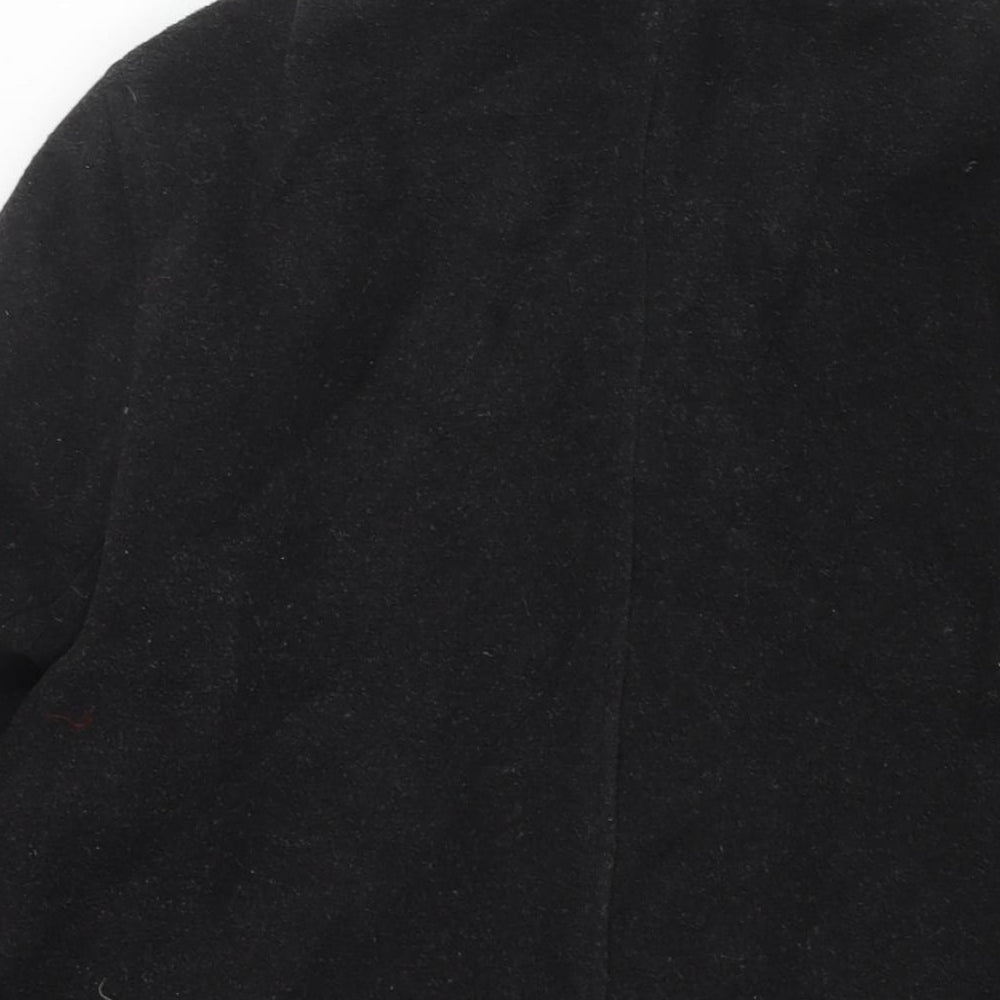 Mens UK Size M Butler & Webb Black Pea Coat