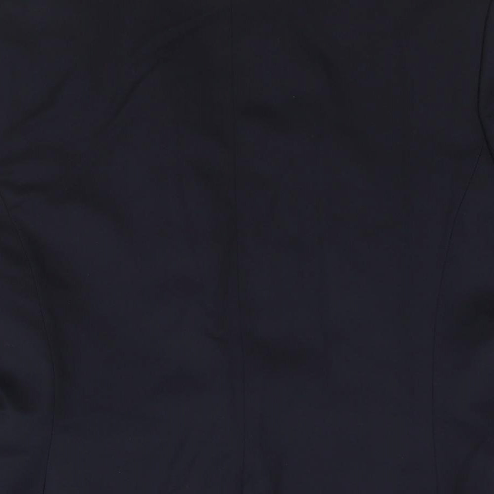 NEXT Womens Blue Polyester Jacket Suit Jacket Size 10