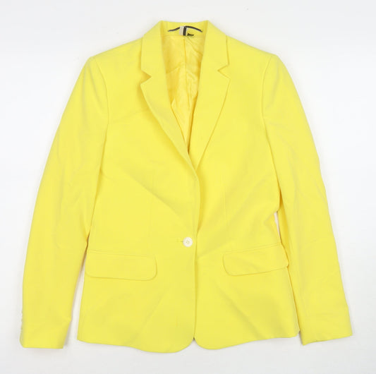Womens UK Size 6 Topshop Yellow Jacket