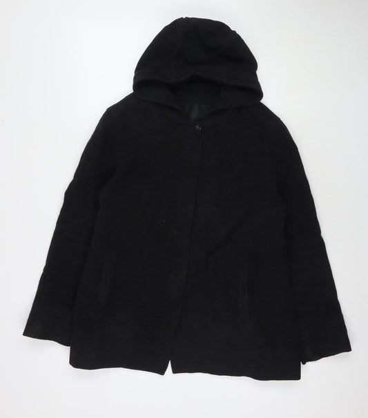 Womens UK Size 14 BHS Black Pea Coat