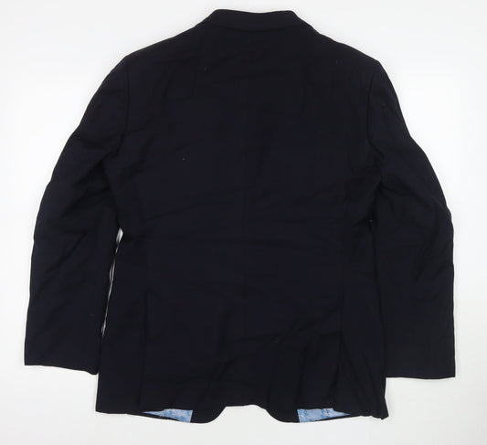 Mens UK Size 38 Marks and Spencer Regular Blue Suit Jacket