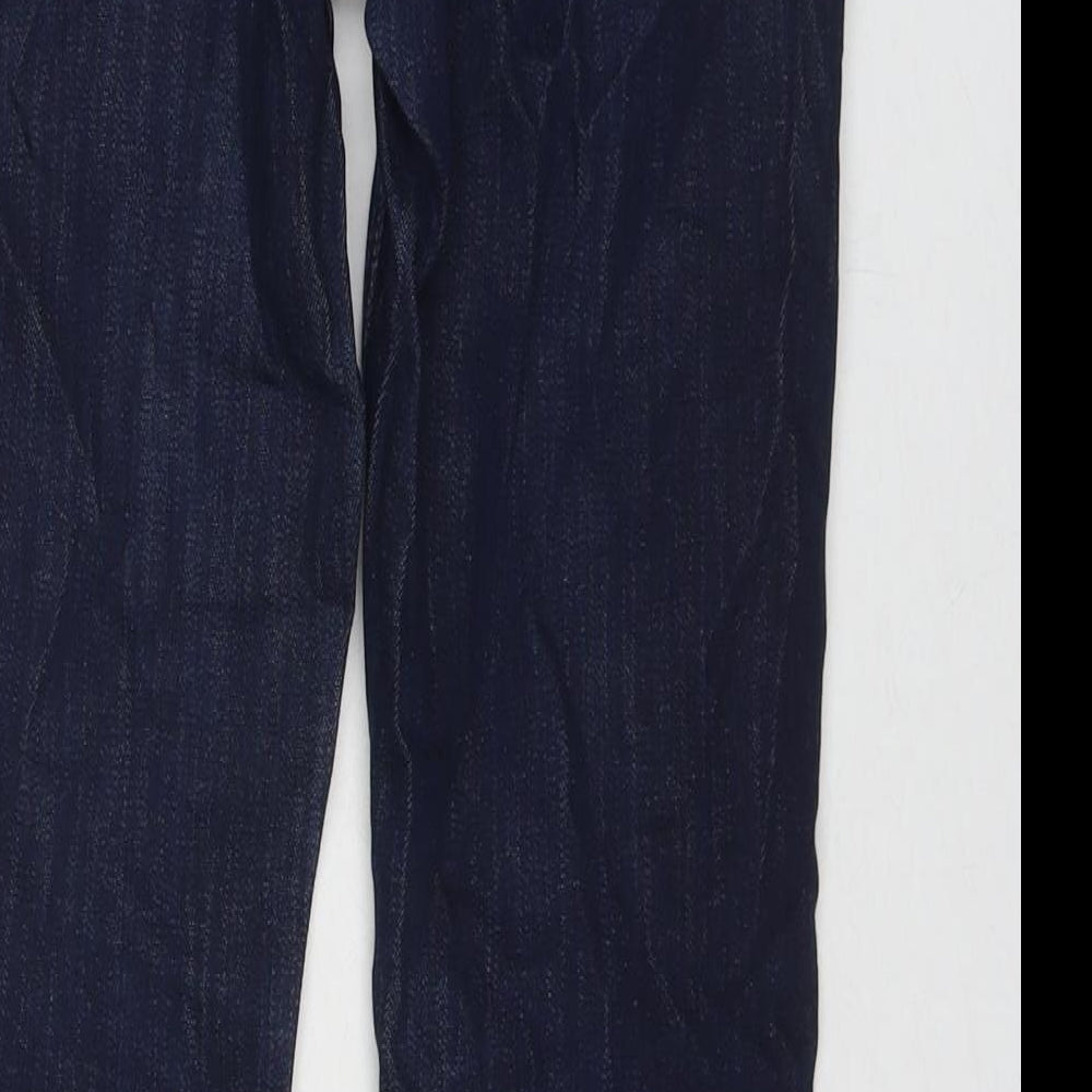 Topshop Womens Blue Cotton Skinny Jeans Size 26 L30 in Regular Zip