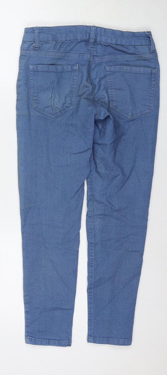FOREVER 21 Womens Blue Cotton Skinny Jeans Size 27 in L24 in Regular Zip