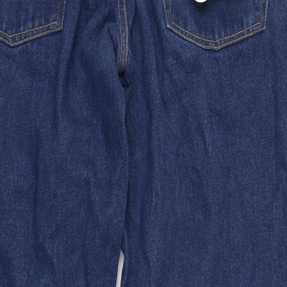 Indigo Mens Blue Cotton Straight Jeans Size 38 in L34 in Regular Zip - Dingos.