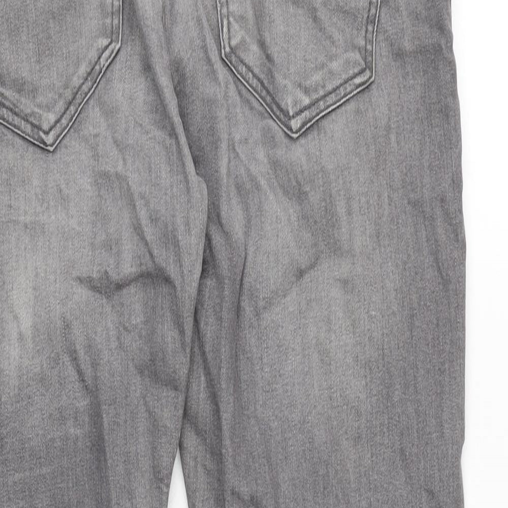 Mens UK Size 33 in NEXT Regular Fit Straight Grey Jeans