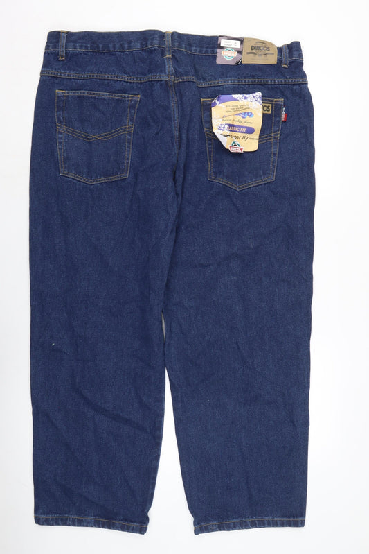 Indigo Mens Blue Cotton Straight Jeans Size 46 in L30 in Regular Zip - Dingos.