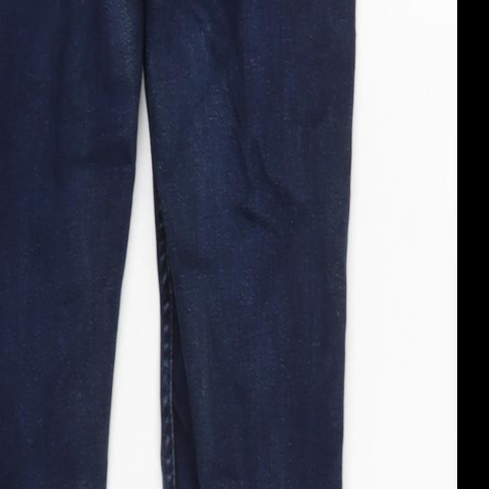 Scotch & Soda Womens Blue Cotton Blend Tapered Jeans Size 28 in L28 in Regular Zip