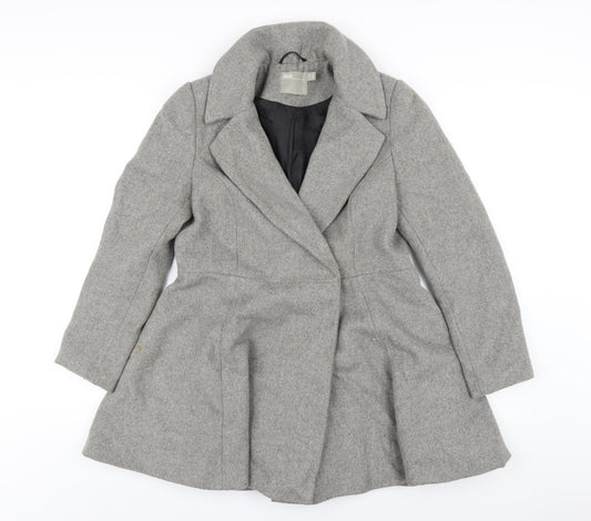 Womens UK Size 10 ASOS Grey Pea Coat