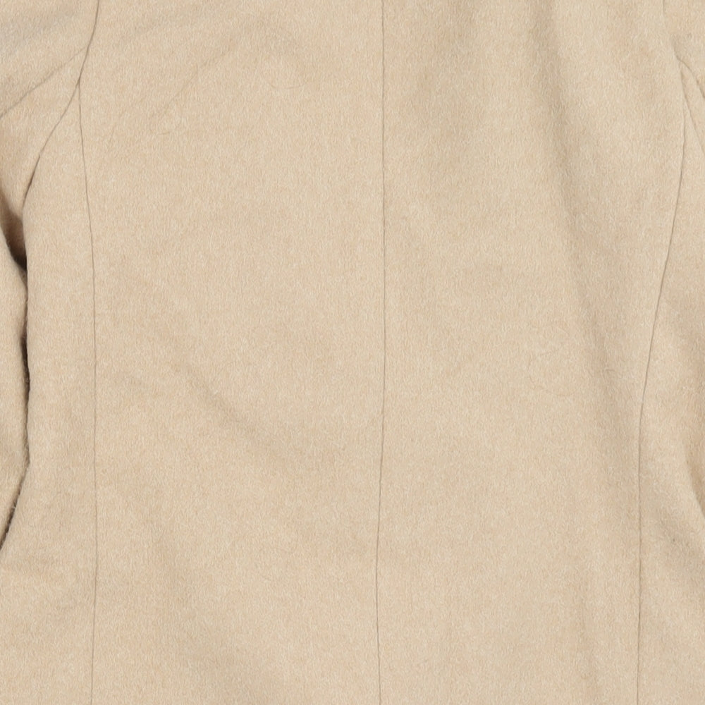 Womens UK Size 8 New Look Beige Overcoat