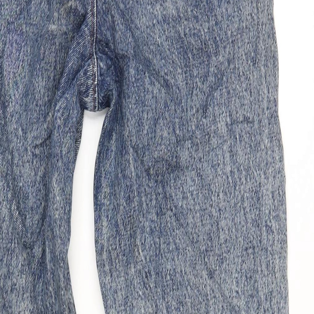 COLLUSION Womens Blue Cotton Mom Jeans Size 25 in L34 in Regular Zip