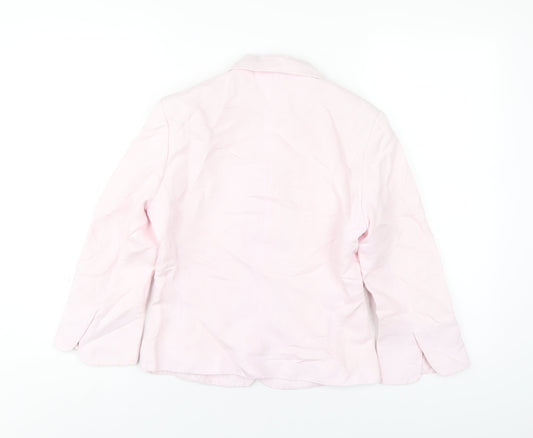 Mexx Womens Pink Jacket Blazer Size 8 Button