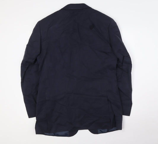 Mens UK Size 38 Marks and Spencer Regular Blue Suit Jacket