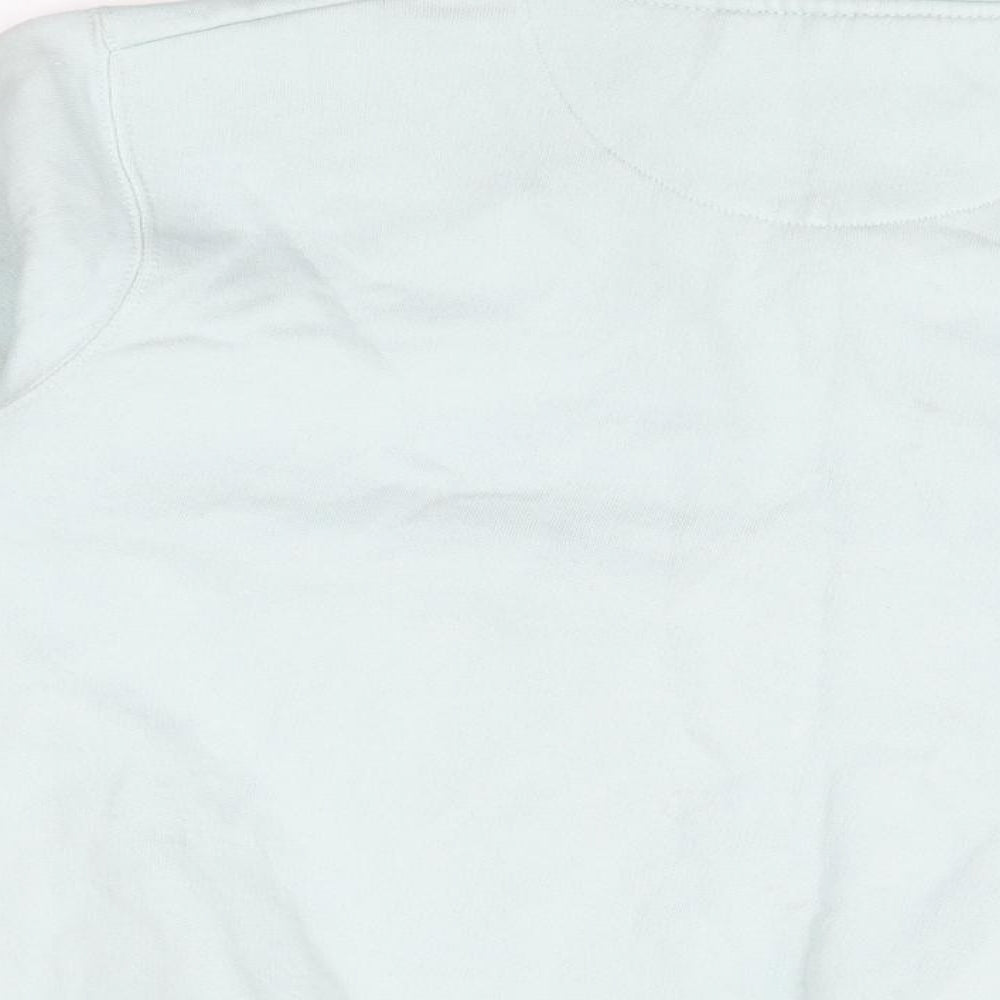 Holyfield Girls Blue Cotton Pullover Sweatshirt Size 12-13 Years Zip