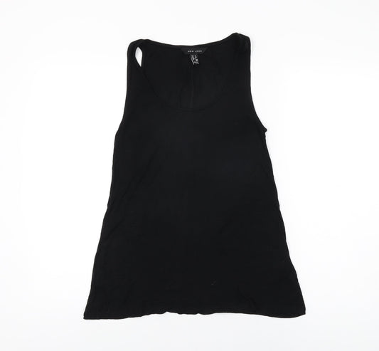 Womens UK Size 6 New Look Black Basic Tank
