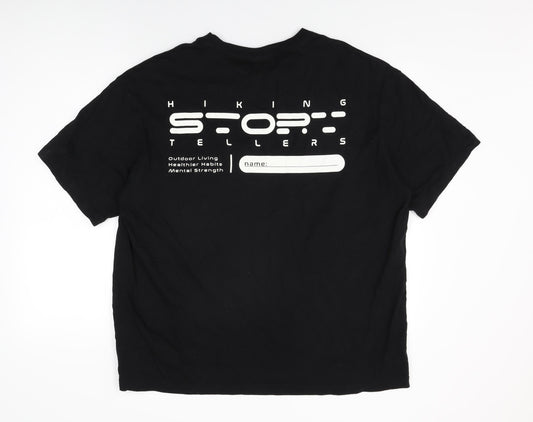 Mens UK Size XL H&M Black T-Shirt