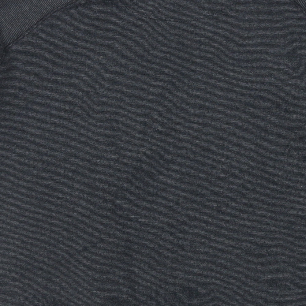 Marks and Spencer Boys Grey Cotton Full Zip Sweatshirt Size 11-12 Years Zip - Pockets