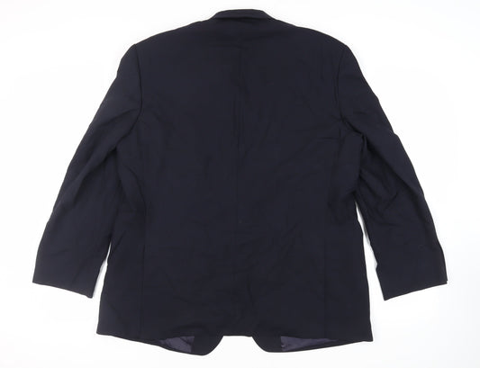 Mens UK Size 46 Marks and Spencer Regular Blue Suit Jacket