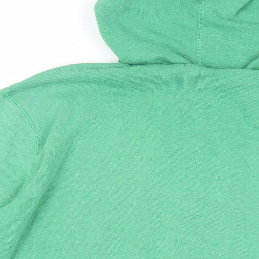 Gap Womens Green Cotton Full Zip Hoodie Size M Zip - Logo Pockets