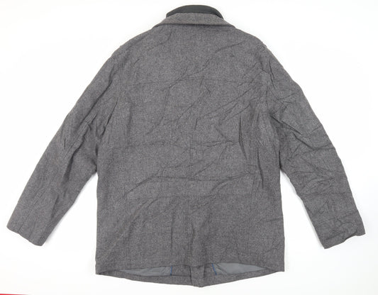 Autograph Mens Grey Jacket Size L Zip