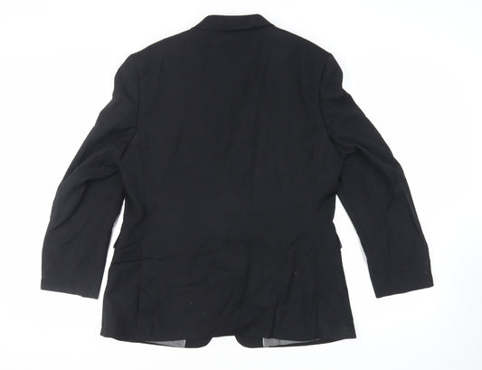 Mens UK Size 42 BHS Regular Black Suit Jacket