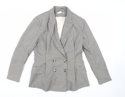 Womens UK Size 12 H&M Grey Jacket