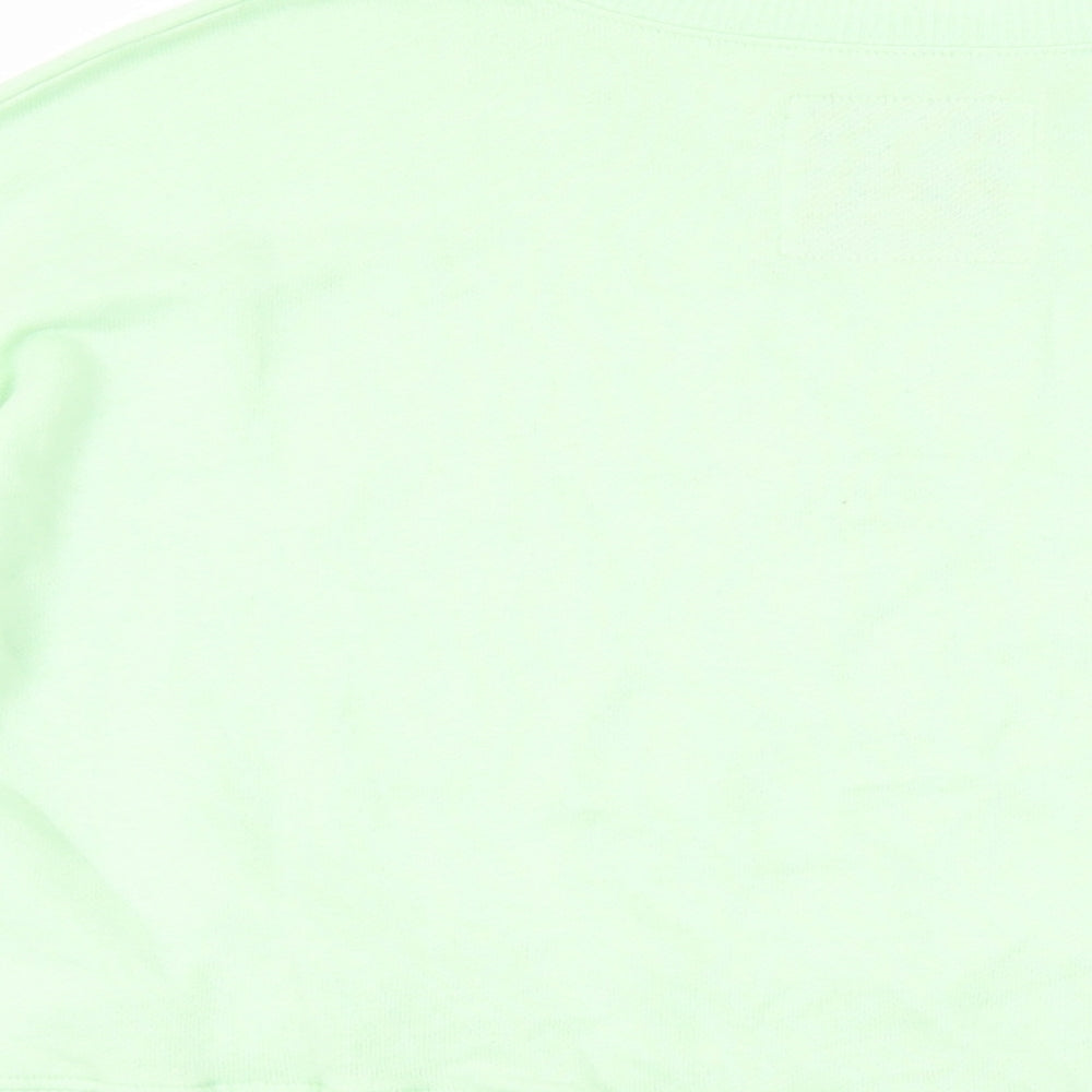 Hollister Womens Green Cotton Pullover Sweatshirt Size S Pullover