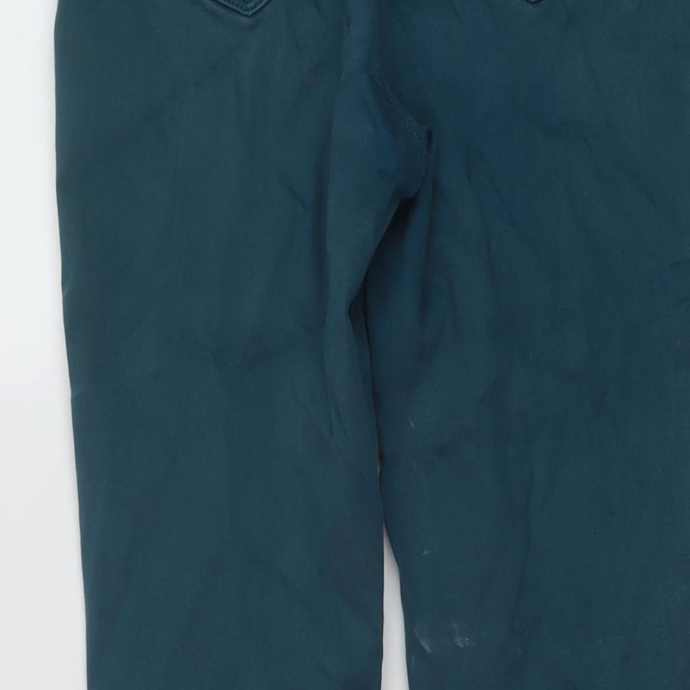 Womens UK Size 10 Marks and Spencer Regular Fit Skinny Green Jeans