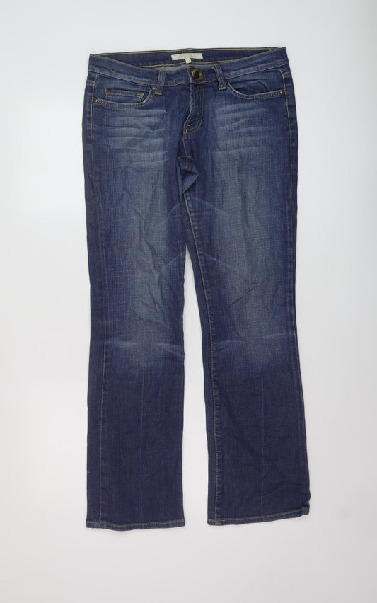 Rag Freak Womens Blue Cotton Bootcut Jeans Size 10 L30 in Regular Button