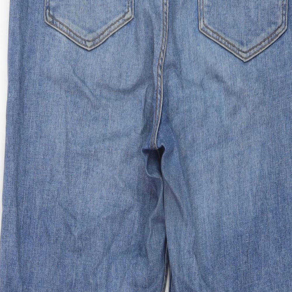 Formula Joven Womens Blue Cotton Mom Jeans Size 10 L23 in Regular Button