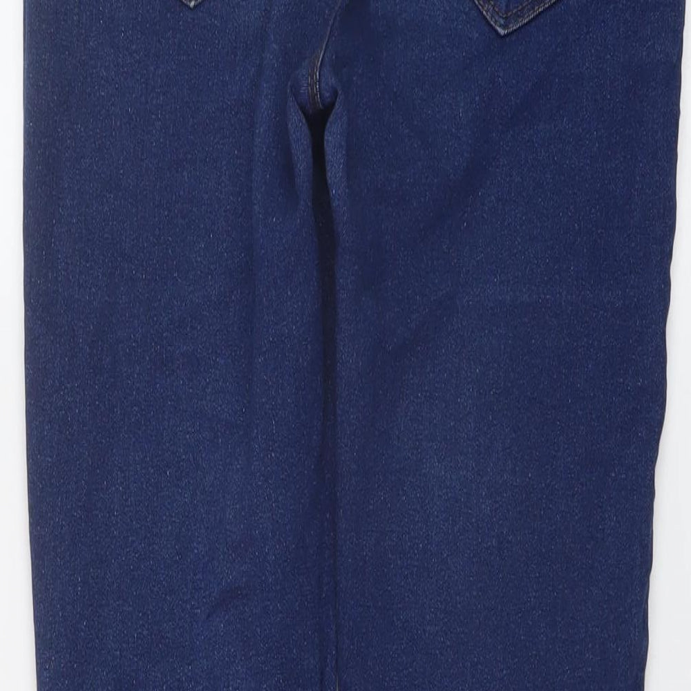 Denim & Co. Womens Blue Cotton Skinny Jeans Size 10 L28 in Regular