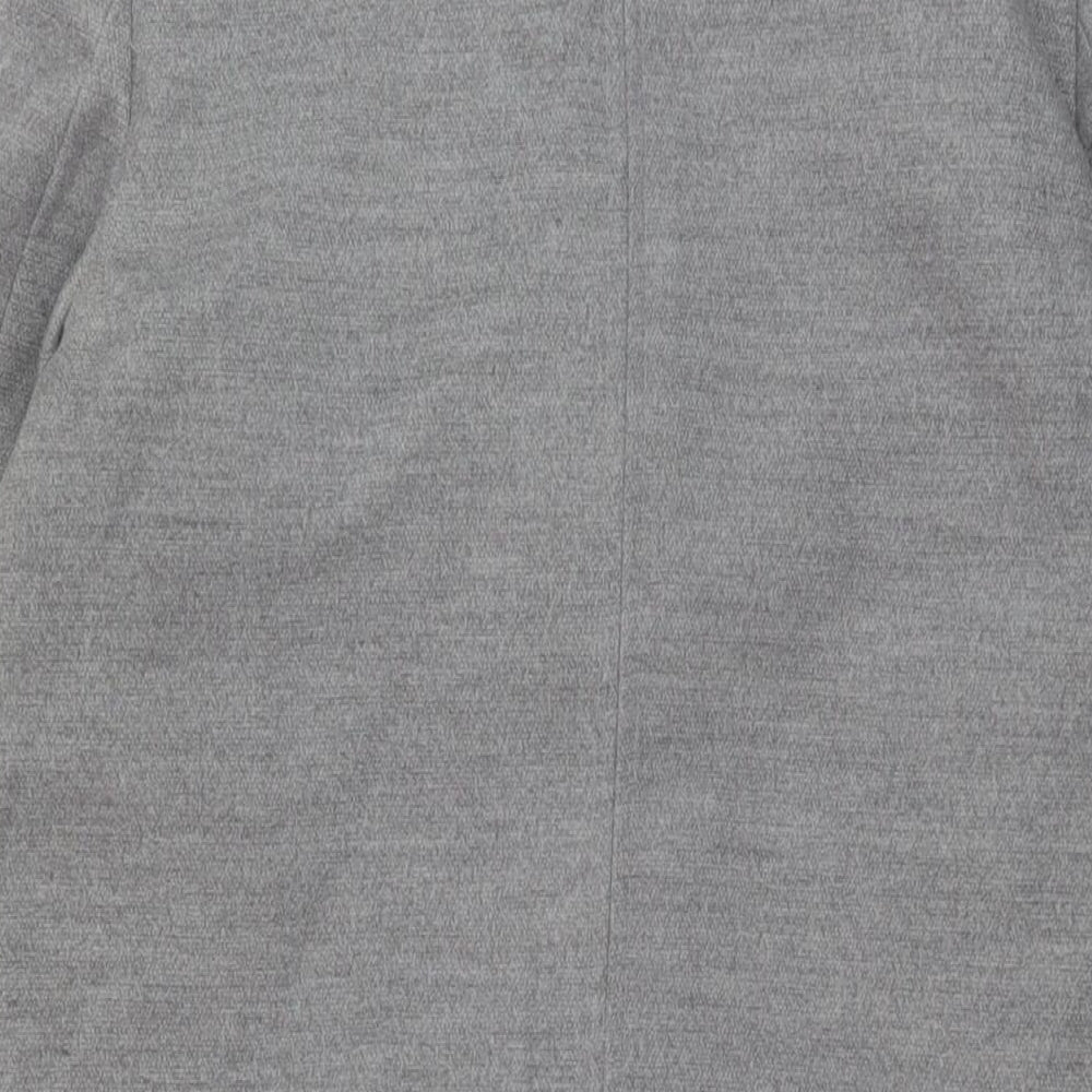 Womens UK Size 8 Topshop Grey Overcoat