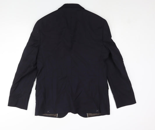Mens UK Size 38 Marks and Spencer Regular Blue Suit Jacket