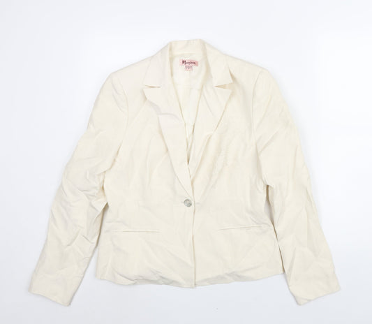 Womens UK Size 12 Monsoon Ivory Jacket