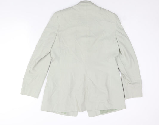 Marks and Spencer Womens Green Polyester Jacket Suit Jacket Size 14