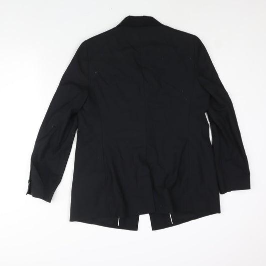 Autograph Womens Black Polyester Jacket Suit Jacket Size 14